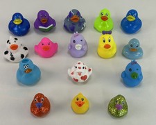 16 Pack Assorted Rubber Ducks Bath Toys Party Favors Novelty Mix Jeep Decor