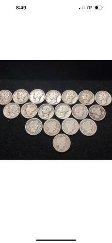 Coin Lot Mercury Silver Dime almost MS++90% Silver Rare Coin