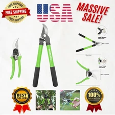 Garden Pruning Set: 2-Piece Heat-Treated Steel Tools for Effortless Cutting