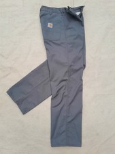 Carhartt work Pants Mens 30in Grey 100 Cotton Small