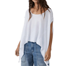 Free People We The Free Women's Angel Tee Tank Top in White size M