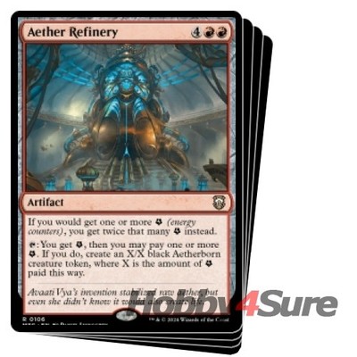 Aether Refinery X4 M/NM Magic: The Gathering MTG Modern Horizons 3: Commander