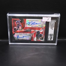 2023 Metal Max Duggan Kendre Miller Dual Auto Red Crystal Ser #1/1 SGC 9/10