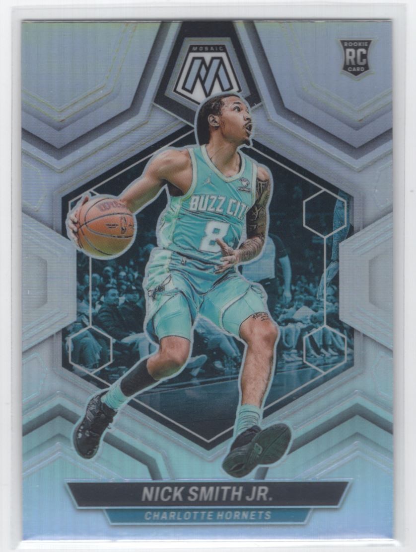 #242 2023-24 Mosaic SILVER  Nick Smith Jr. RC Charlotte Hornets
