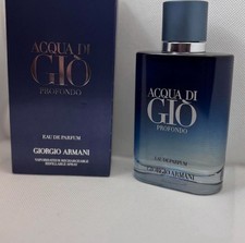 New Giorgio Armani Aqua Di Gio profondo 3.4oz Spray for Men