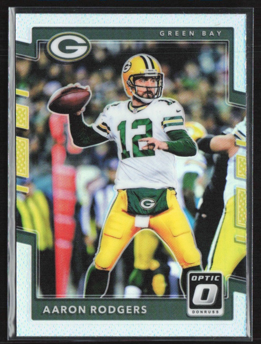 Aaron Rodgers 2017 Donruss Optic Silver Holo Prizm #43 Green Bay Packers