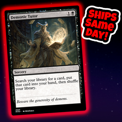 #ad Demonic Tutor Custom Art Magic: The Gathering Playtest Card Commander EDH $3.98