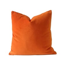 1x Pillow Case. 16"x16" Orange Solid 200TC 100 Cotton-1 Quantity Only Not Pair