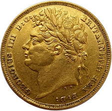1821 George IIII Gold Full Sovereign