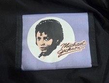 Vintage 1980’s Michael Jackson Thriller Era Purple Bi-Fold 100% Nylon Wallet