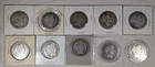 LOT OF 10 BARBER HALF DOLLAR COINS 90% SILVER $5 FACE VALUE #51