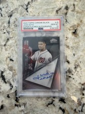2020 TOPPS CHROME BLACK SUPER FUTURES AUTOGRAPHS #JS JUAN SOTO /99 PSA 10 GEM SP