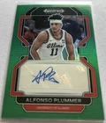 2022-23 Prizm Draft Basketball Alfonso Plummer Illinois Green Prizm Autograph