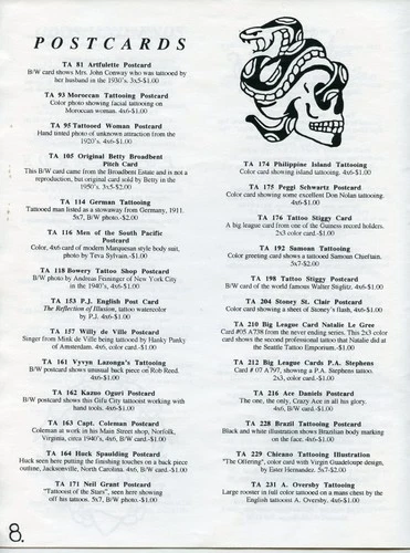 vintage original chicago tatts ralph johnstone tattoo flash archive catalog 20pg image 4