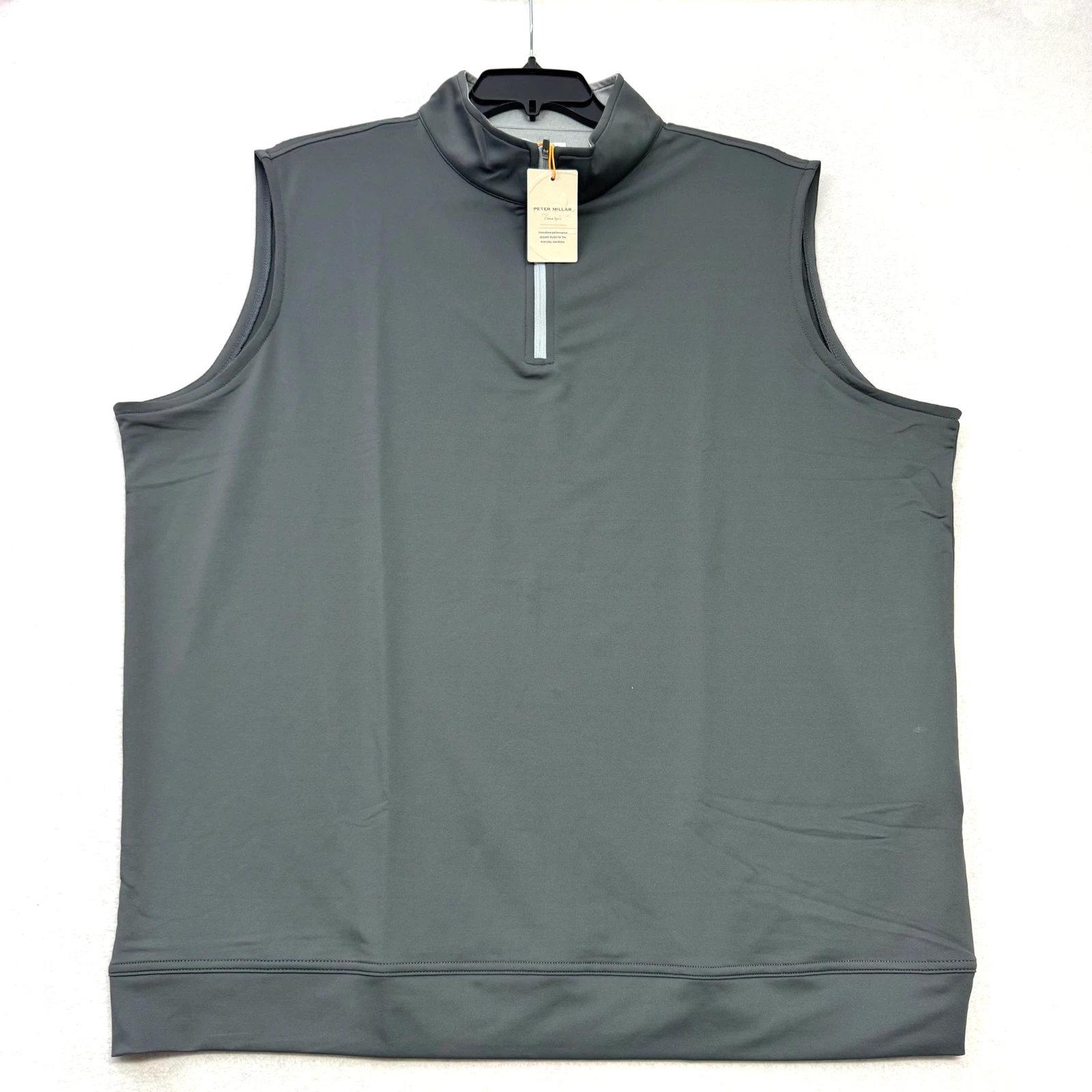 Peter Millar Crown Sport Quarter Zip Vest Men XXL Iron Gray Golf NWT ME0EKA41
Opens in a new window