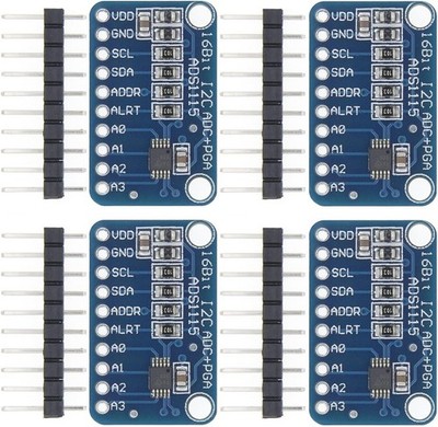 4Pcs ADS1115 16 Bit 4 Channel I2C IIC Analog to Digital ADC PGA Converter