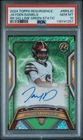 2024 Topps Resurgence Jayden Daniels Rookie RC Lime Green /15 Auto PSA 10 #Match