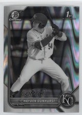 2022 Bowman Draft Chrome Black & White RayWave Refractor Hayden Dunhurst 13in