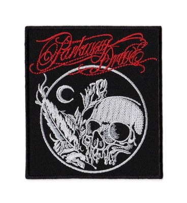 Parkway Drive Patch Skull Embroidered Sew On Band Red Logo Metalcore Heavy Metal