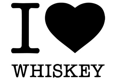 I Love Whiskey Aufkleber Sticker Auto Wand Fenster Möbel Dekoration