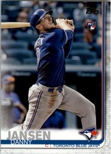 Danny Jansen RC 2019 Topps Series 1 #67 Toronto Blue Jays Baseball Rookie Card. rookie card picture