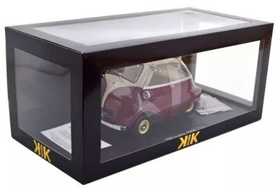 KK Scale 1/12 BMW Isetta 250 1959 Dark Red Cream Mini Car Model Used