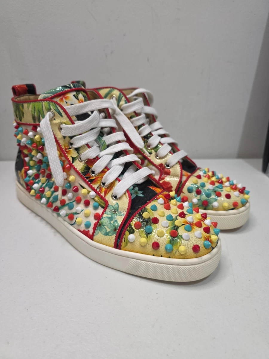 Christian Louboutin Multicolor Patent Leather Casual Shoes for Men