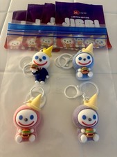 Jack In The Box 2026 Full Set Of 4 JIBBI Charm / Keychain -New -Out Of Package