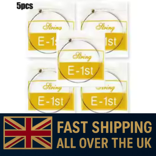 5 Pack Single Guitar Strings High Quality Top 1st E Plain Steel Gauges 012