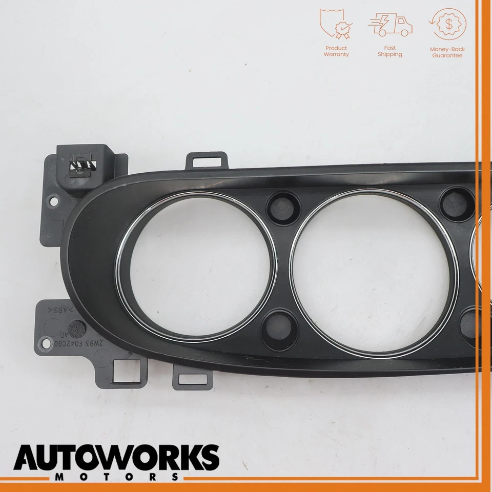 04-09 Jaguar XJR XJ8 VDP X350 painel de instrumentos velocímetro acabamento moldura fabricante de equipamento original - Imagem 3 de 4