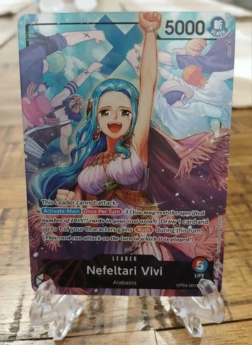 Nefeltari Vivi OP04-001 Alternate Art LeaderOne Piece TCG Card English