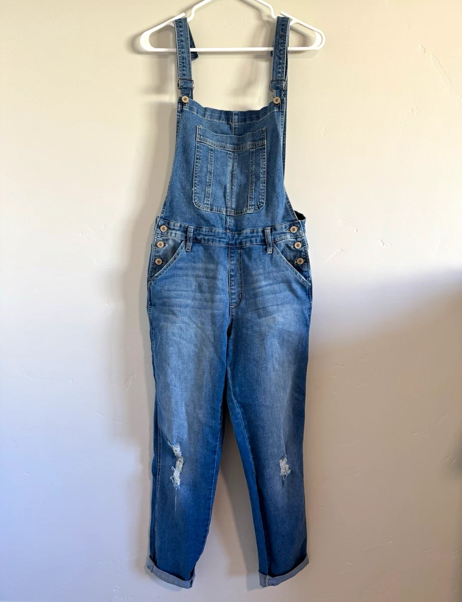Denim Overall Jumpsuits & Rompers for Women for sale | eBay