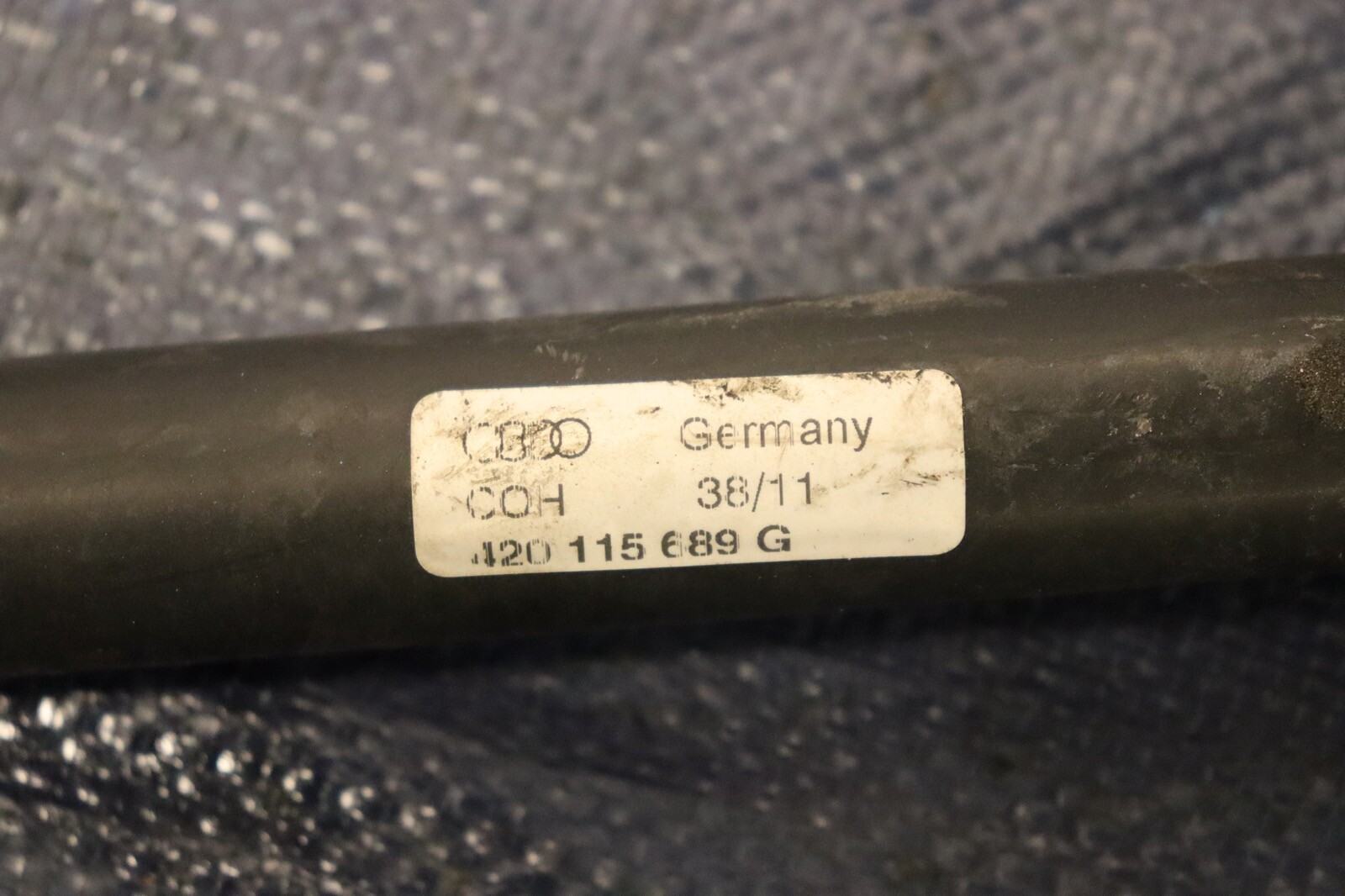 2012 AUDI R8 5.2 QUATTRO SPYDER V10 OEM INLET OIL COOLER LINE #1256