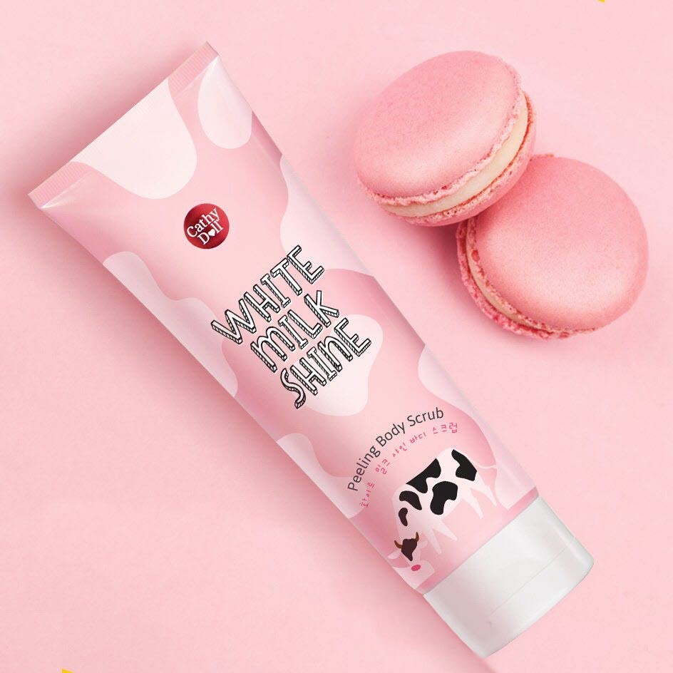 Cathy Doll White Milk Shine Peeling Body Scrub Brightening Cathy Doll White Milk Shine Peeling Body Scrub Brightening