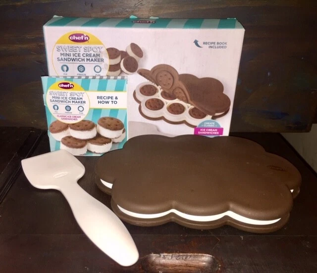 Chef'n Sweet Spot Mini Ice Cream Sandwich Maker NEW OPEN BOX Party Cute
