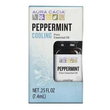 Essential Oil Peppermint Boxed 0.25 Oz  by Aura Cacia