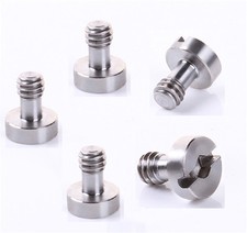 5x Flat Hex Socket Head Stainless 1/4" Screw f Camera Tripod Quick Release Plate