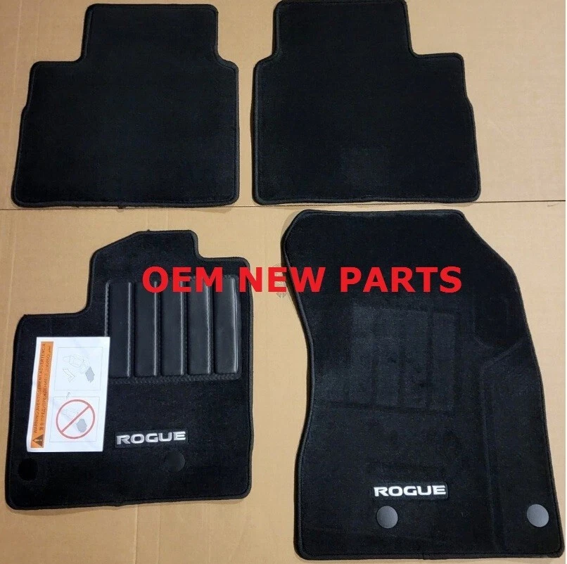 Genuine OEM Nissan Rogue BLACK Floor Mats Fit 2021-2023 T99E2-6RR0A Foto 2 de 3