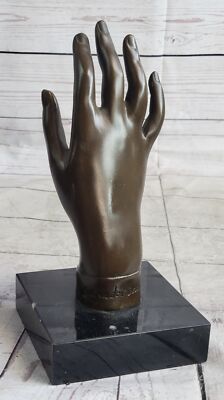 Hot Cast Salvador Dali Female Hand Genuine Bronze Sculpture Figurine Figure Deal