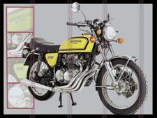 Honda Super Sport Motorcycle Theme Retro style metal tin sign/plaque