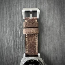 Cinturino orologio pelle marrone vintage rotto per orologi Panerai PAM 24mm Lug