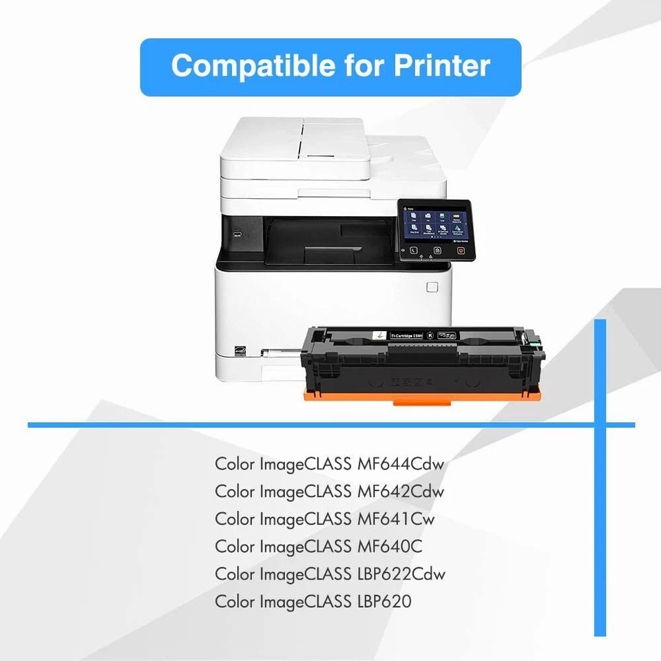 4PK CRG 054H Toner for Canon 054 imageCLASS MF642cdw MF644cdw MF641cw LBP622cdw - Image 2 of 4