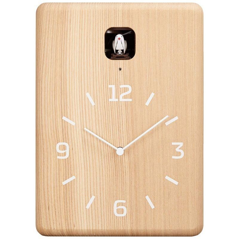 Lemnos CUCU Cuckoo Clock Desk Wall Wood LC1016 NT with Light Sensor
