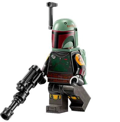 LEGO Star Wars Boba Fett Minifigure 75312 75326 Book of Boba Fett Painted Beskar