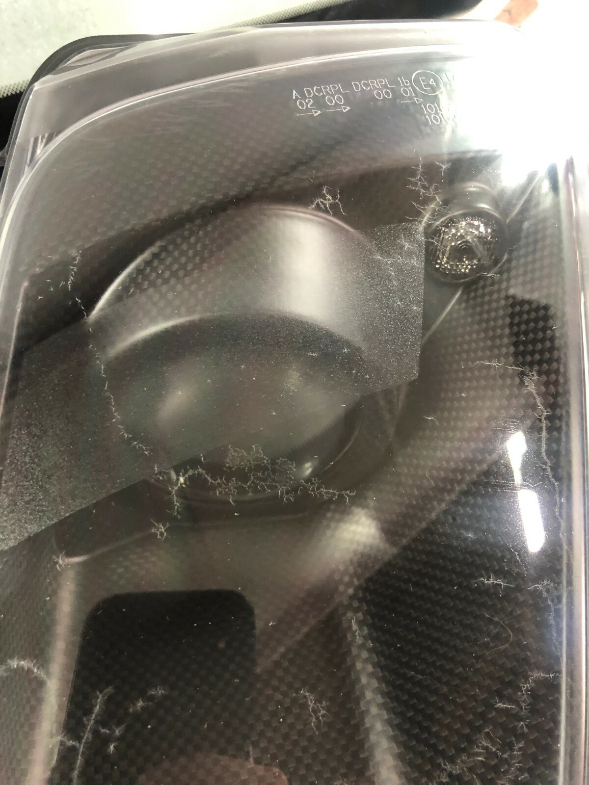 Ferrari Enzo, LH, Left Headlamp/Headlight, Grey Carbon Fiber, Used, P/N 185615