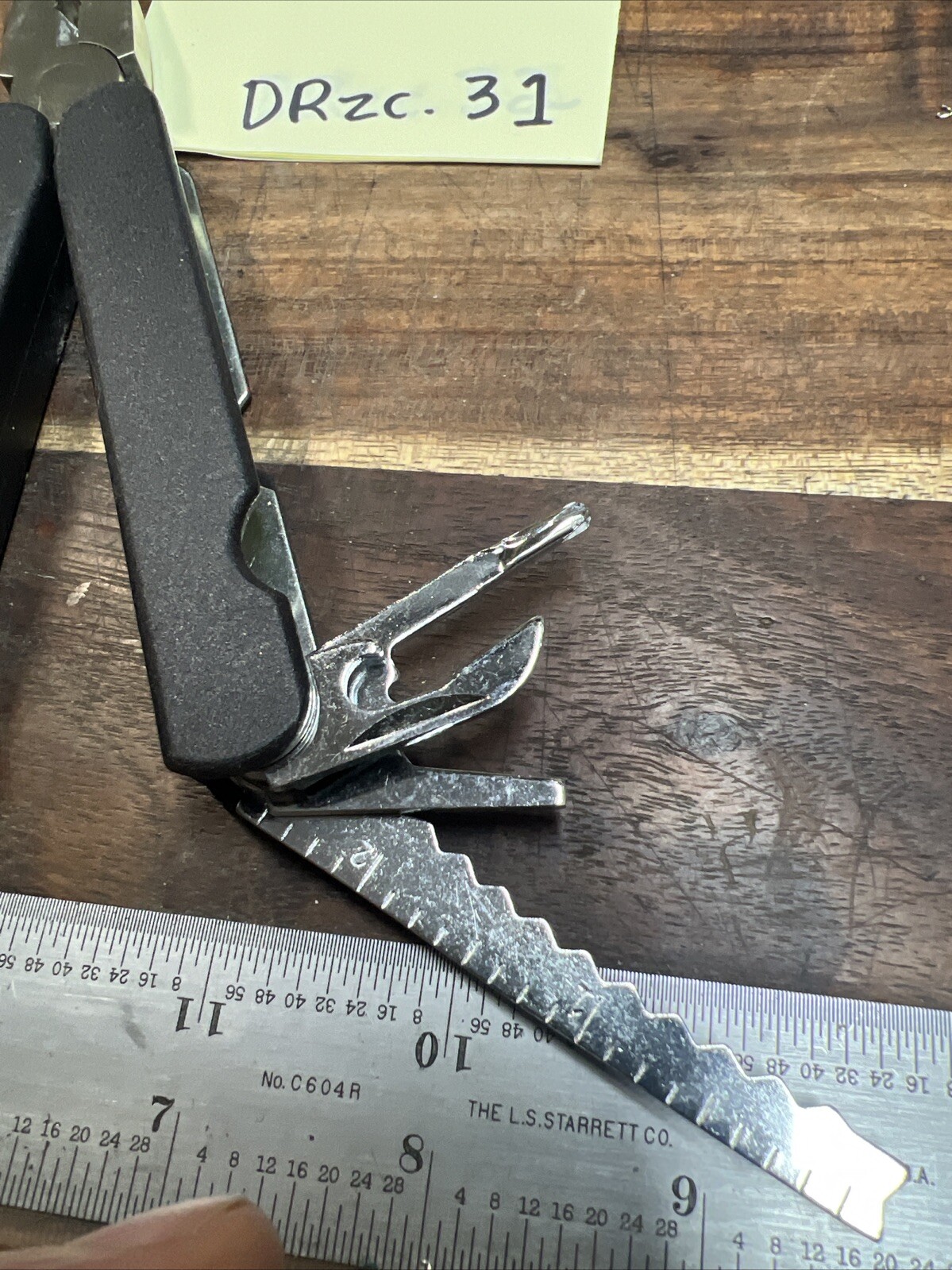 Multitool Stainless Steel  - Black Handles - Pocket Knife - Unbranded