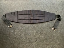 30" ADJUSTABLE BLACK CUMMERBUND for CONCERT DRESS/Stage Costume