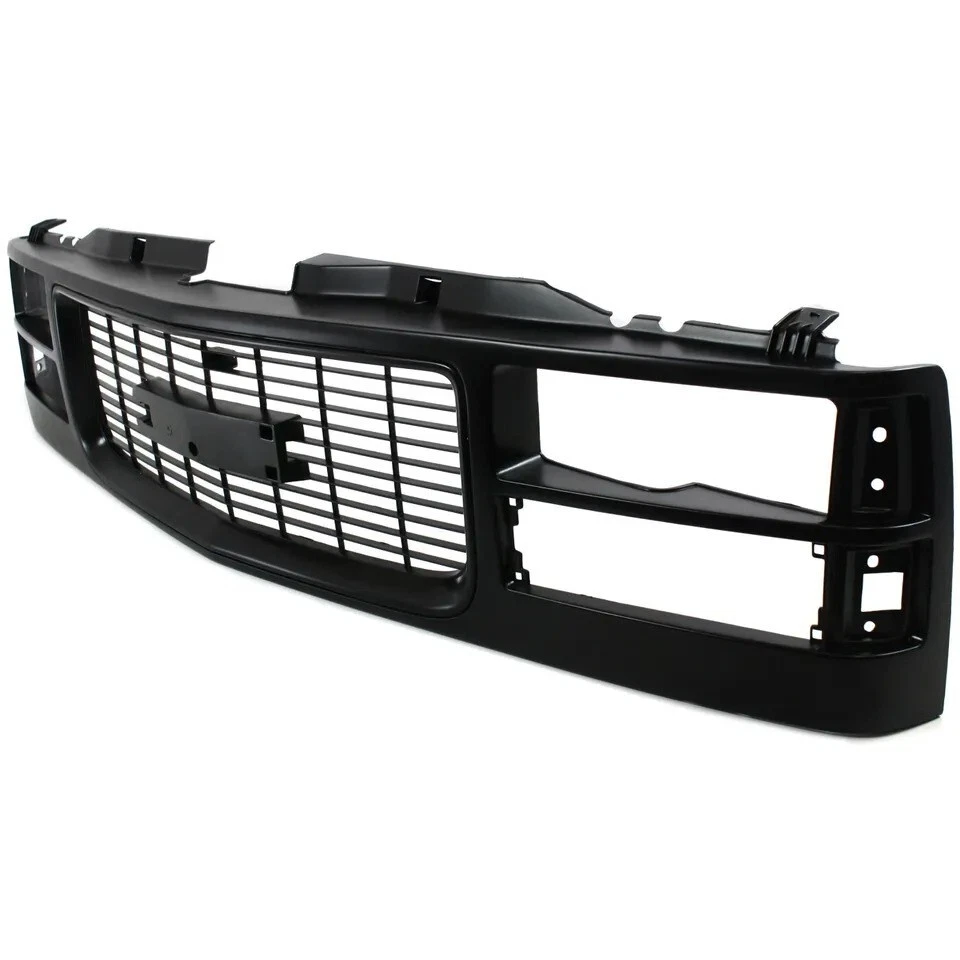 New Front Grille Black Shell and Insert Fits 1994-2000 GMC K1500 K2500 Yukon Foto 4 de 4