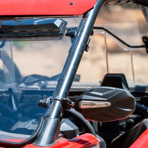 Yellow Seizmik Photon Side View Mirrors for 2017-2023 Can-Am Maverick X3 / MAX - Picture 5 of 8