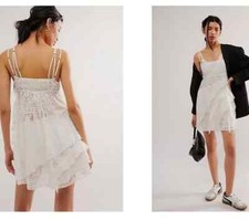 Free People FP One Florine Slip - White - size MEDIUM - BRAND NEW - RRP £118